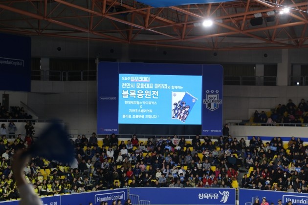 아라리오, 현대캐피탈 배구경기 야우리멤버스 고객 1000여 명 초대