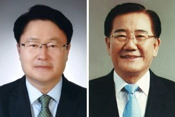 송기석 국민의당 의원(왼쪽)과 박준영 민주평화당 의원