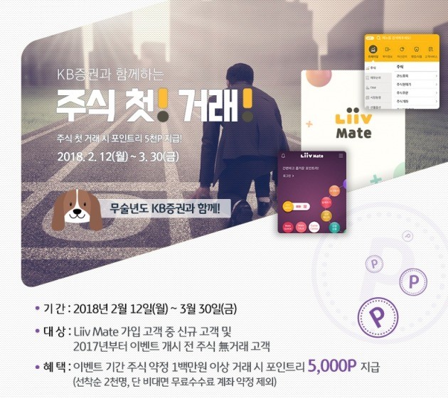 KB증권, 주식 거래 고객에 포인트 지급…3월30일까지