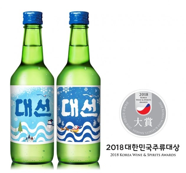 '대선' 소주 '2018 대한민국 주류대상' 대상 수상