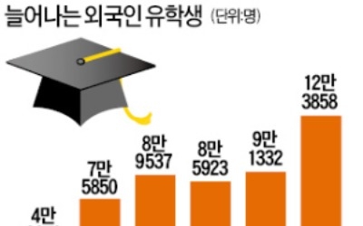 외국인 유학생 12만여명… 3년째 급증한 까닭