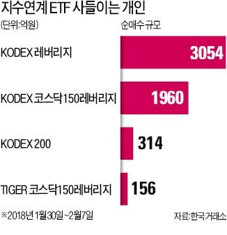 '레버리지 ETF' 쇼핑하는 개인