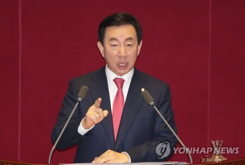 김성태, 북한 열병식에 "총·칼 들고 올림픽 참석하겠다는 것"