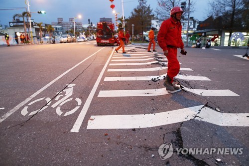 대만 중앙기상국, 동부 화롄 지진 규모 6.0 확인