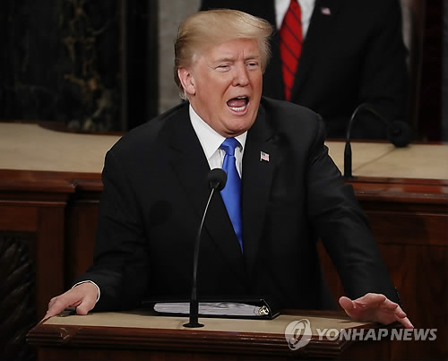 외교부 "美대통령 국정연설, 북핵해결 강력한 의지 표명"