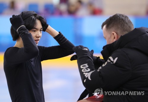 [올림픽] 피겨 차준환, 첫 훈련… "4회전 점프는 프리에서 한 번만"