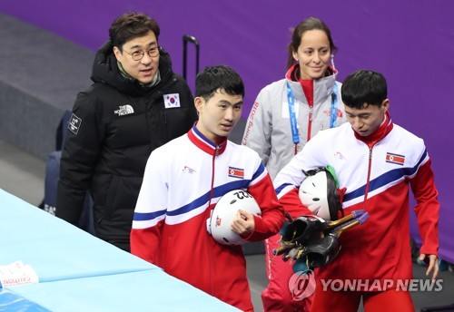 훈련 재개한 북한 쇼트트랙 최은성 "발목 괜찮습니다"