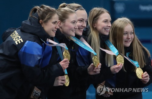 '여자컬링 금' 스웨덴 "한국은 세계적으로 잘하는 팀"