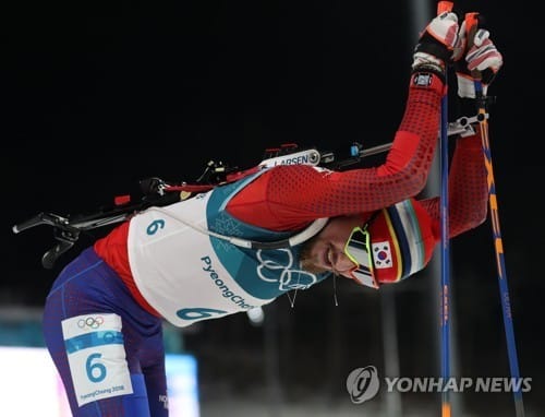 한국 바이애슬론 역사 쓴 랍신 '다리가 원망스러워'