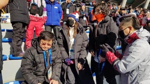 '피겨여왕' 김연아, 스켈레톤 경기장 찾아 윤성빈 '응원'