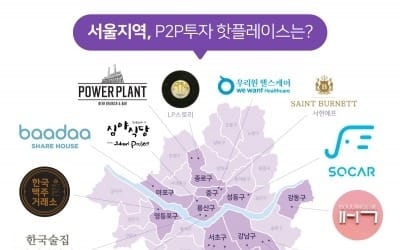 P2P 크라우드펀딩, 가장 활발한 곳은 ‘서울 강남·서초구’