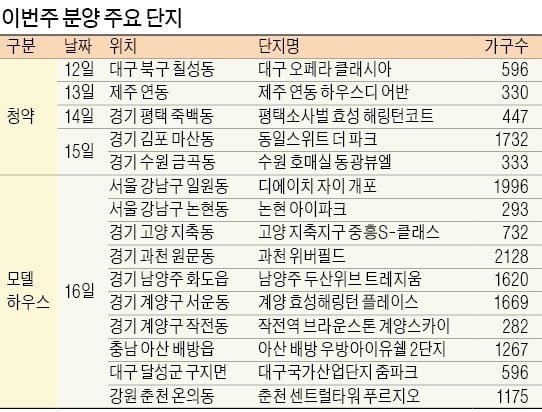 [집코노미]"과천·개포·논현 유망 분양…자금 여력 고려해 청약"