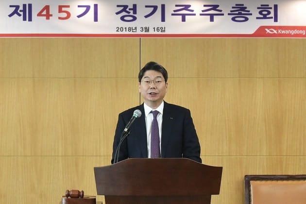 최성원 광동제약 대표 "올해 매출 목표 12% 성장한 7721억원"