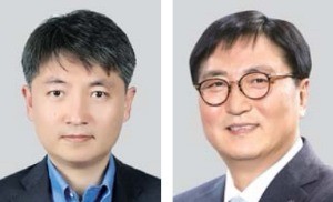 김상우 석유화학사업부 사장(왼쪽), 박상신 건설사업부 부사장.