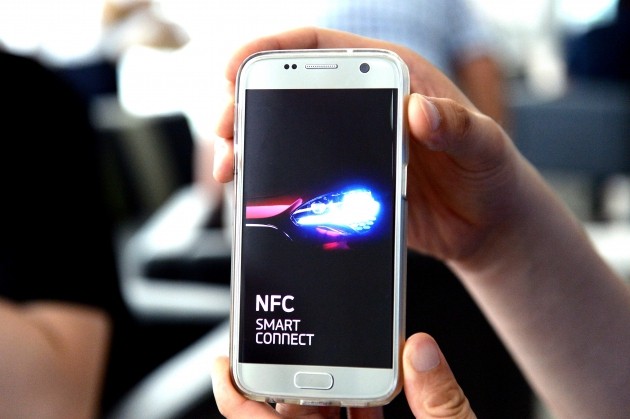 근접무선통신(NFC) 스마트키 앱(응용프로그램) / 사진=현대모비스