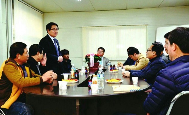 오세현 아산시장 예비후보, 기업 방문해 경제 현안 논의 