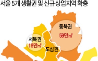 서울 동북·서남권에 상업지역 99만㎡ 늘린다