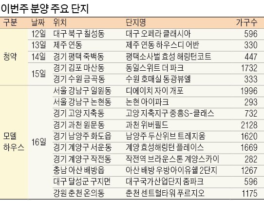 '개포8' '위버필드' 등 모델하우스 개장