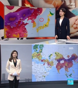 SBS·JTBC, 뉴스서 '일본해' 표기 지도 사용해 논란