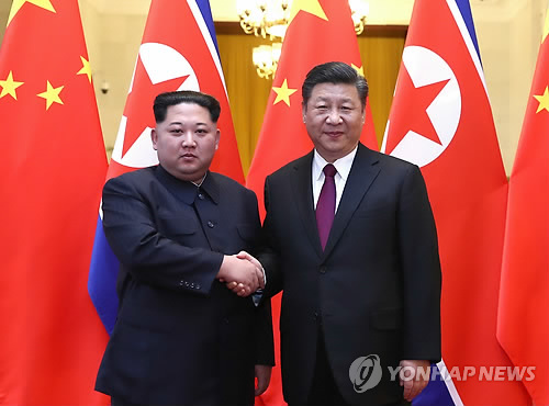 김정은 "한미, 단계·동조적 조치땐 비핵화"…시진핑과 북핵대화