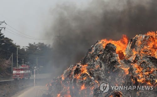 고성 산불 진화율 90％… "재발화 않게 야간 뒷불감시 철저히"