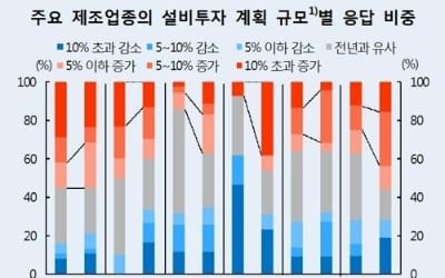 제조업체 45% "올해 설비투자 늘린다"… IT·조선 투자 양호할 듯