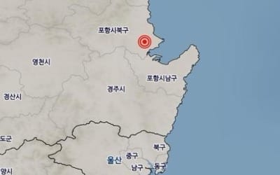 포항 북구 인근서 규모 2.0 지진… 작년 지진의 100번째 여진