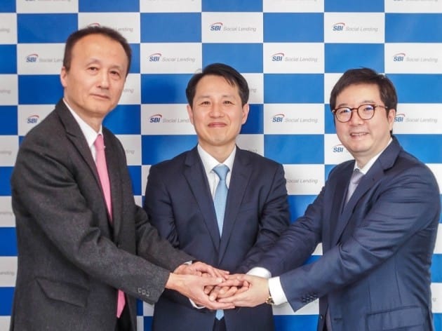 왼쪽부터 오다 타카유키 SBI Social lending 대표, 서동열 에스에너지 전무, 문지용 Genkai Investment Advisor 대표. (자료 = 에스에너지)