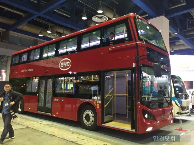 중국 BYD의 2층 전기버스