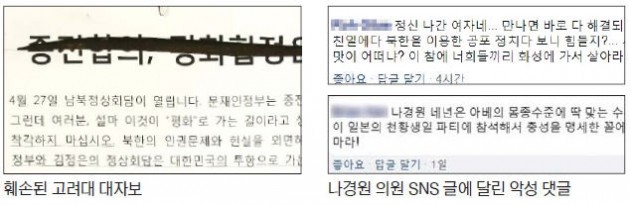 '평화협정 신중론' SNS에 올리면… 쏟아지는 악플 