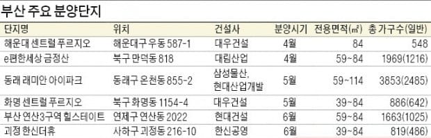 [Real Estate] '부산의 강남' 전매 금지에도 청약 열기 후끈