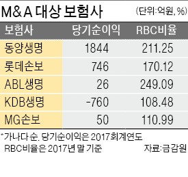 MG손보 매물로… 동양·ABL생명도 '대기'