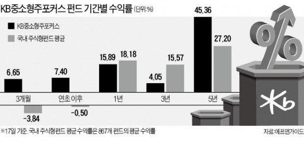 부활 날개 펴는 'KB중소형주포커스' 펀드