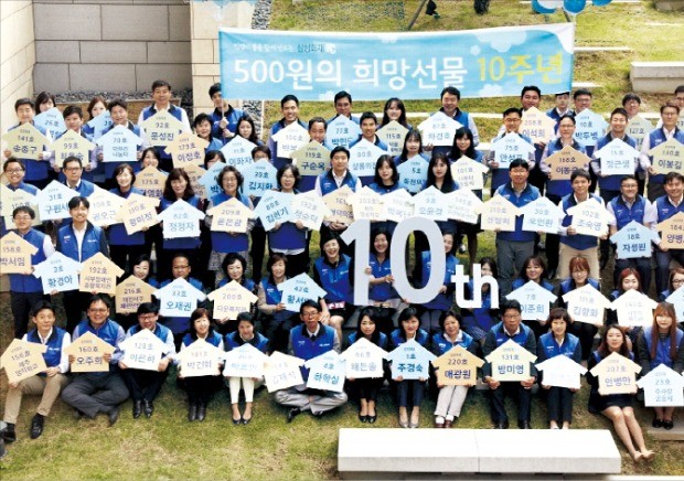 삼성화재 RC(보험설계사)들은 계약수수료 수입 일부를 자발적으로 모아 장애인 가정 및 시설의 생활환경 개선을 지원하는 ‘500원의 희망선물’ 사업을 하고 있다. /삼성화재 제공 