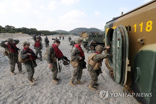 한미 軍, 내일 대규모 상륙훈련 계획했으나 기상악화로 취소