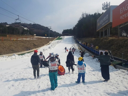 태국 관광객 600여 명 눈썰매 타러 한국 찾는다