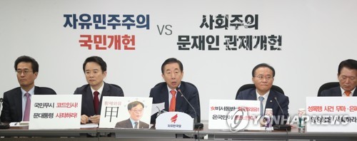 한국당, '갑질 외유' 김기식 고발… "청와대 적폐청산 이중잣대"