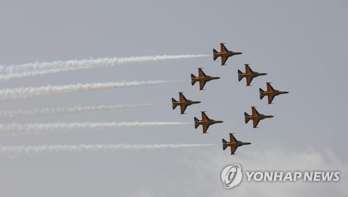 공군, 여의도 국회의사당 상공서 블랙이글스 비행