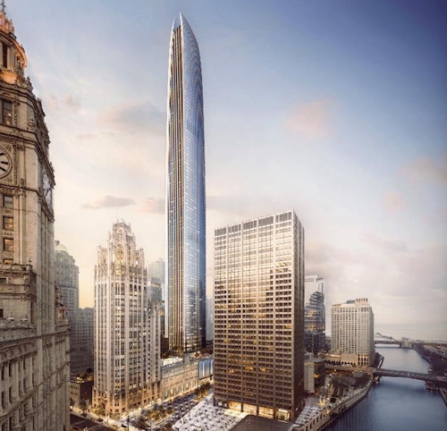 마천루의 도시 시카고에 미국 3번째 초고층 빌딩 건립 | 한경닷컴