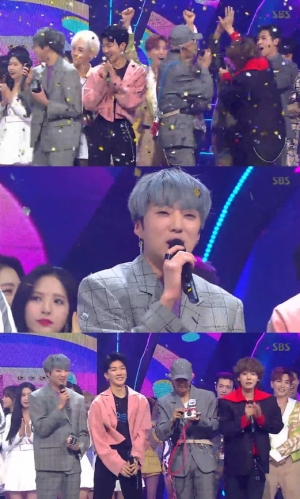 위너, &#39;인기가요&#39; 1위..&#34;감사하고 사랑합니다&#34;