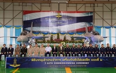 KAI, 태국 수출기 T-50TH 전력화 완료