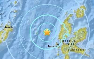 인니 말루쿠 인근 해저서 5.9 강진… 쓰나미 경보는 없어