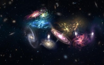 우주 끝에서 은하 14개 충돌 장면 포착