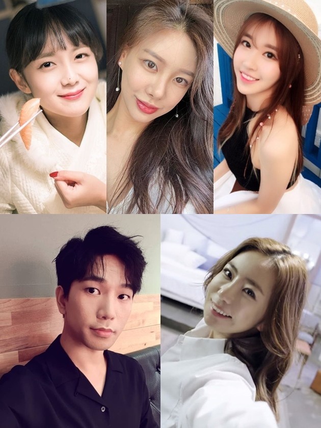 강은비, 글램 다희, 크래용팝 엘린, 지오, 김성은 인스타그램  