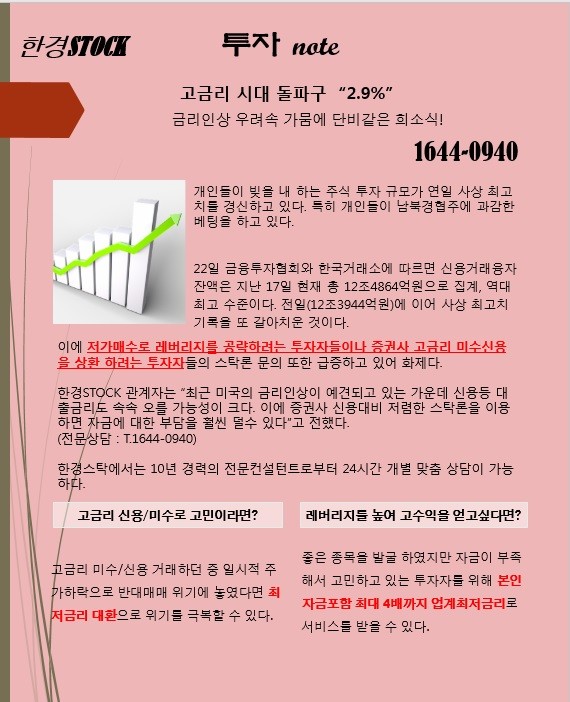 【남북 경협주 또 간다! 2.9%】 투자금부족/반대매매 즉시해결, 금리 올라도 최저이자보장 “실시간!”