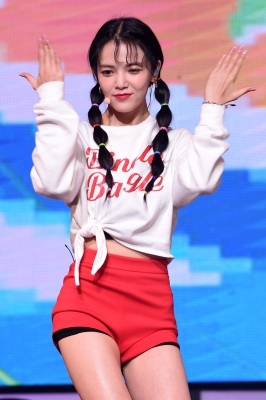  AOA 지민, '깜찍한 양갈래 머리'