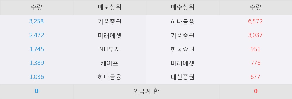 [노루홀딩스우] 52주 신고가 경신, 하나금융, 키움증권 등 매수 창구 상위에 랭킹