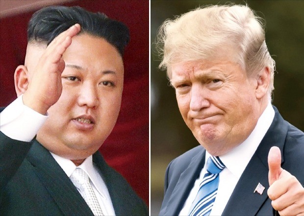 김정은 북한 노동당 위원장과 도널드 트럼프 미국 대통령(사진=한국경제DB)
