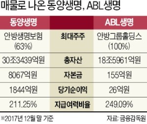 [마켓인사이트] 中정부, 동양생명·ABL생명 매각 추진