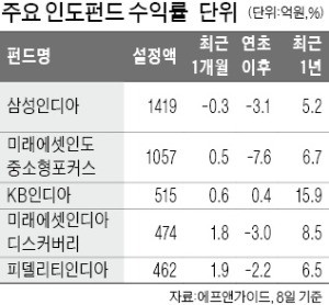 인도펀드, 연초 부진 딛고 회복세… 印, 재정 집행 확대로 증시 V자 반등